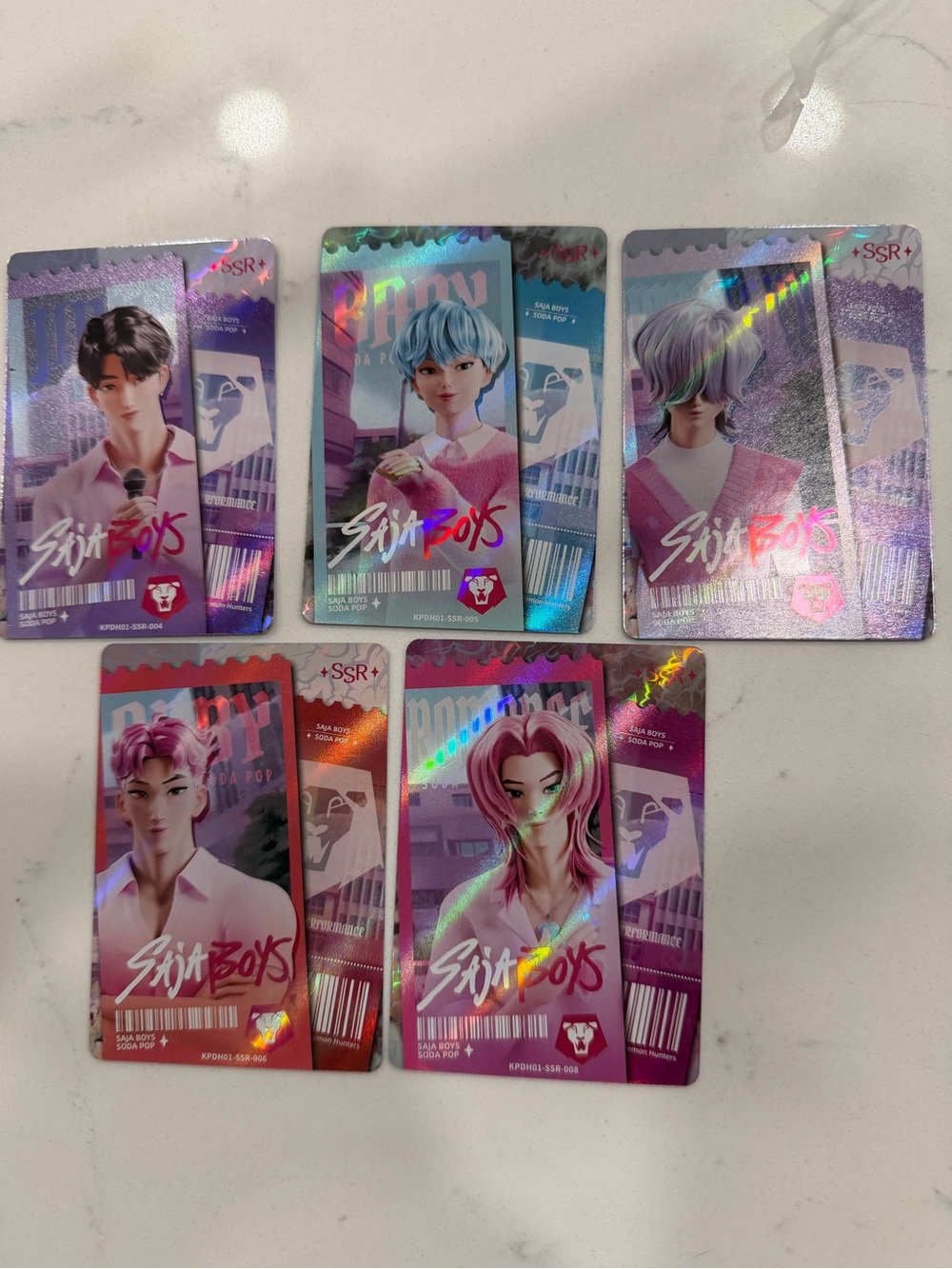 KPOP Demon Hunter Saja Boys SSR Set